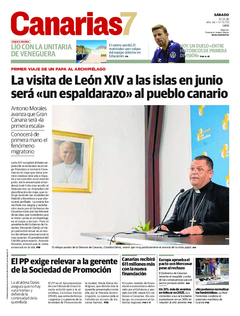 Portada Canarias7 10-01-2026