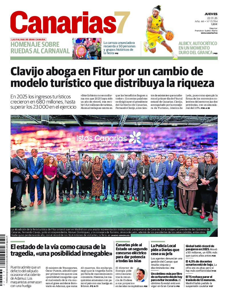 Portada Canarias7 22-01-2026