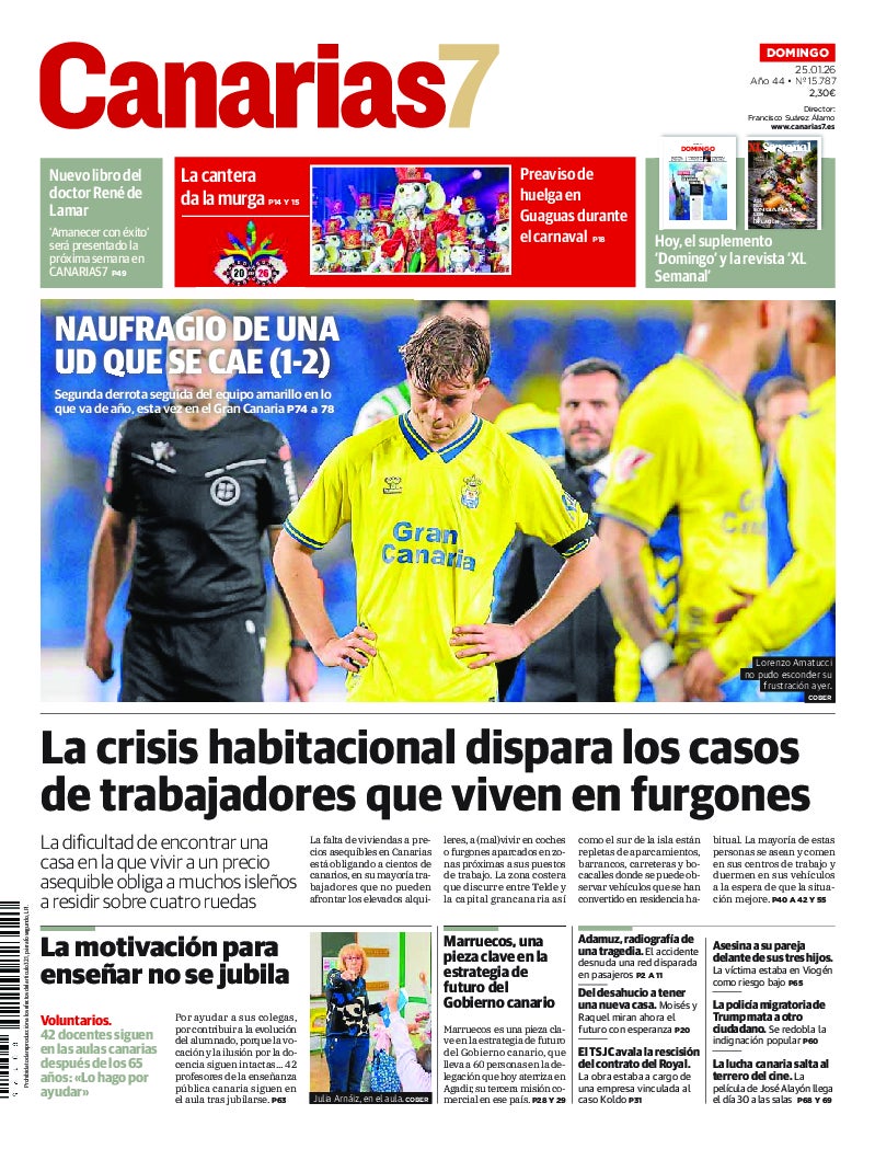Portada Canarias7 25-01-2026