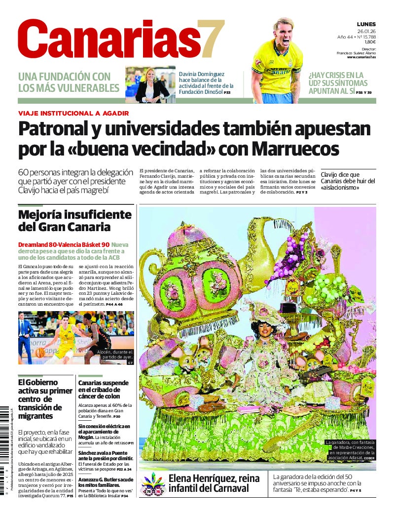Portada Canarias7 26-01-2026