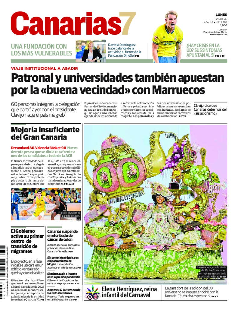Portada Canarias7 26-01-2026
