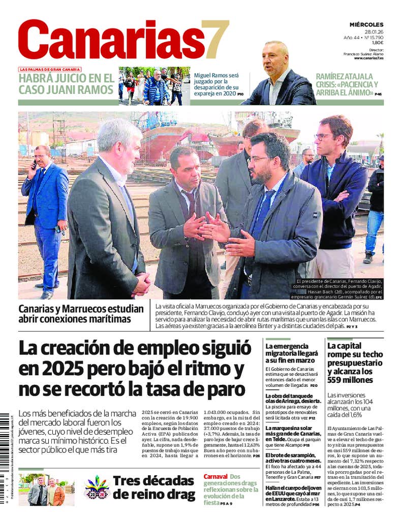 Portada Canarias7 28-01-2026