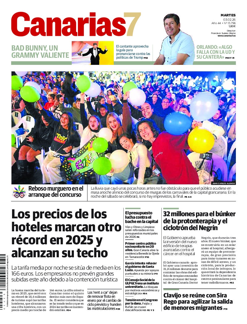 Portada Canarias7 03-02-2026