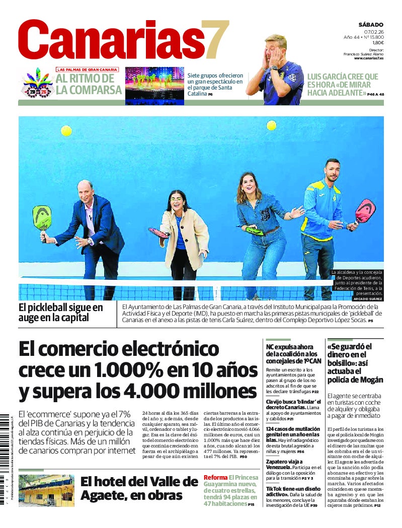 Portada Canarias7 07-02-2026