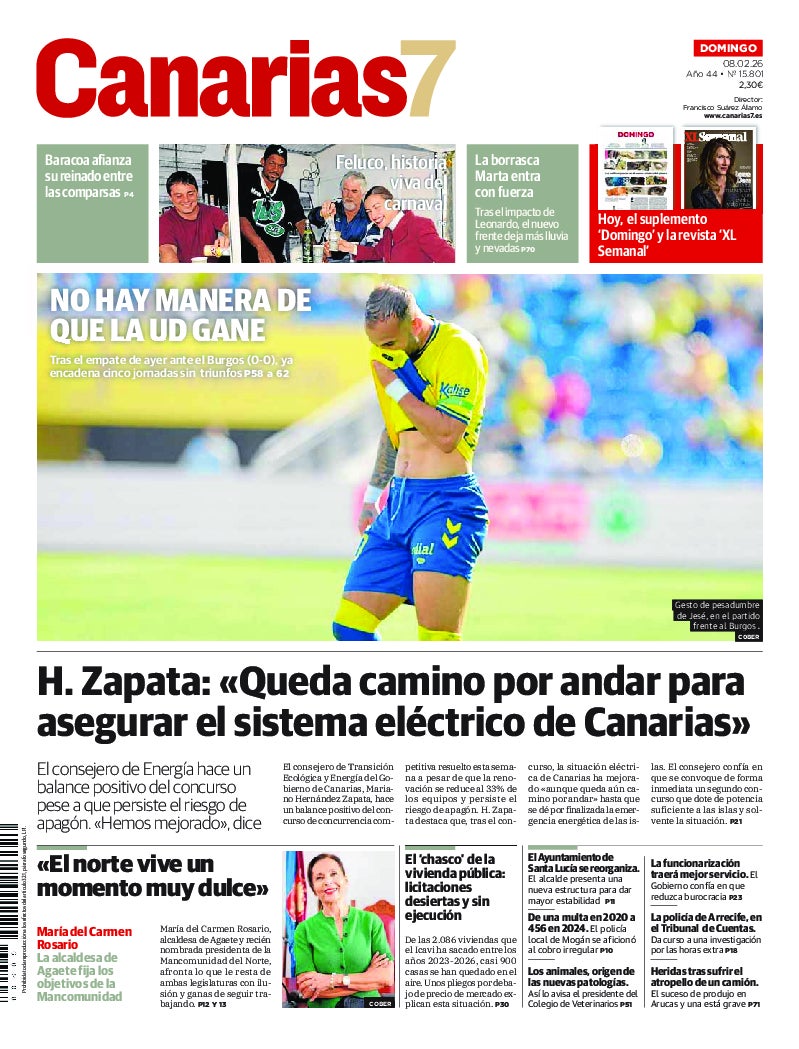 Portada Canarias7 08-02-2026