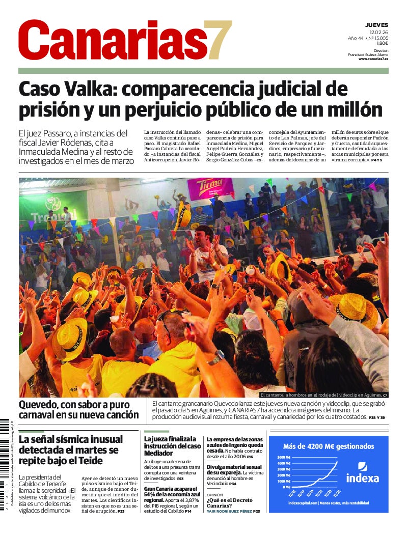 Portada Canarias7 12-02-2026