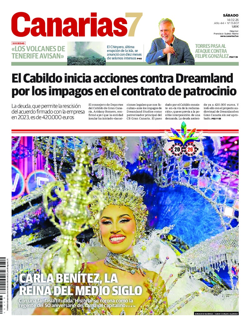 Portada Canarias7 14-02-2026