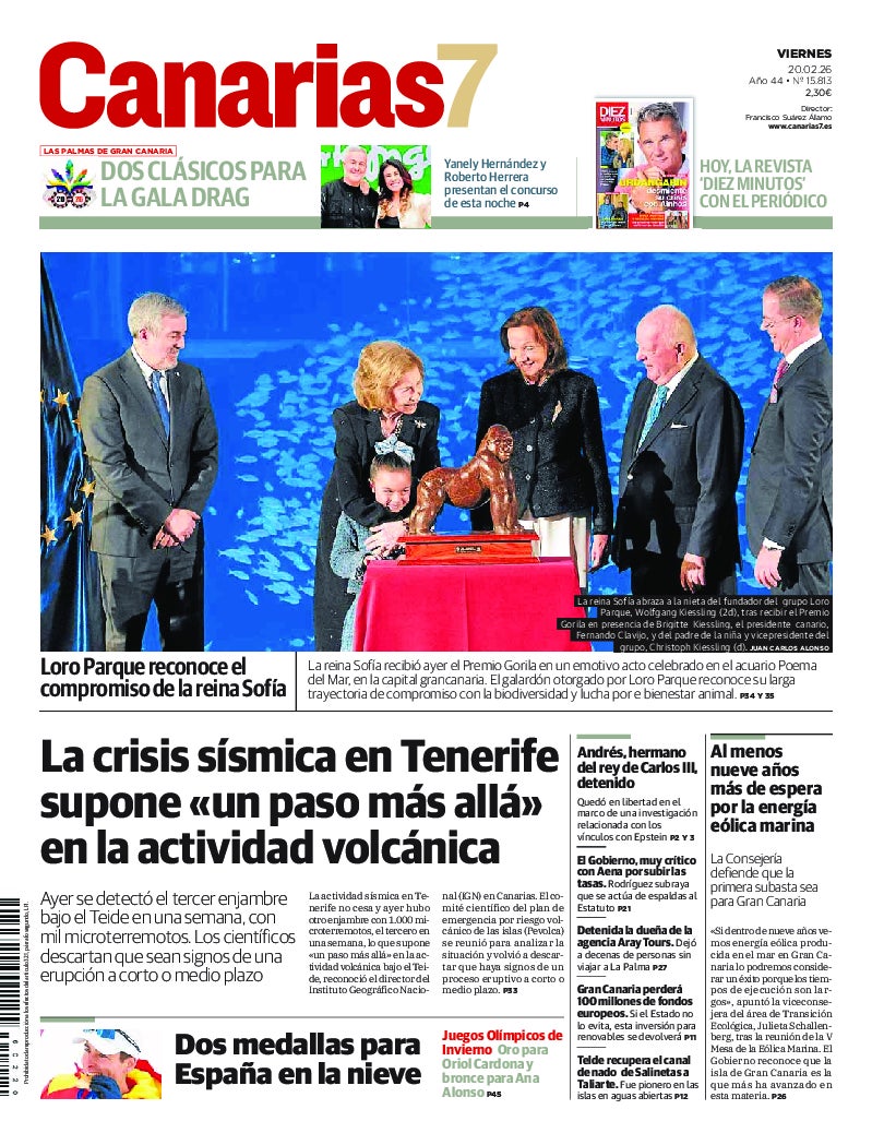 Portada Canarias7 20-02-2026