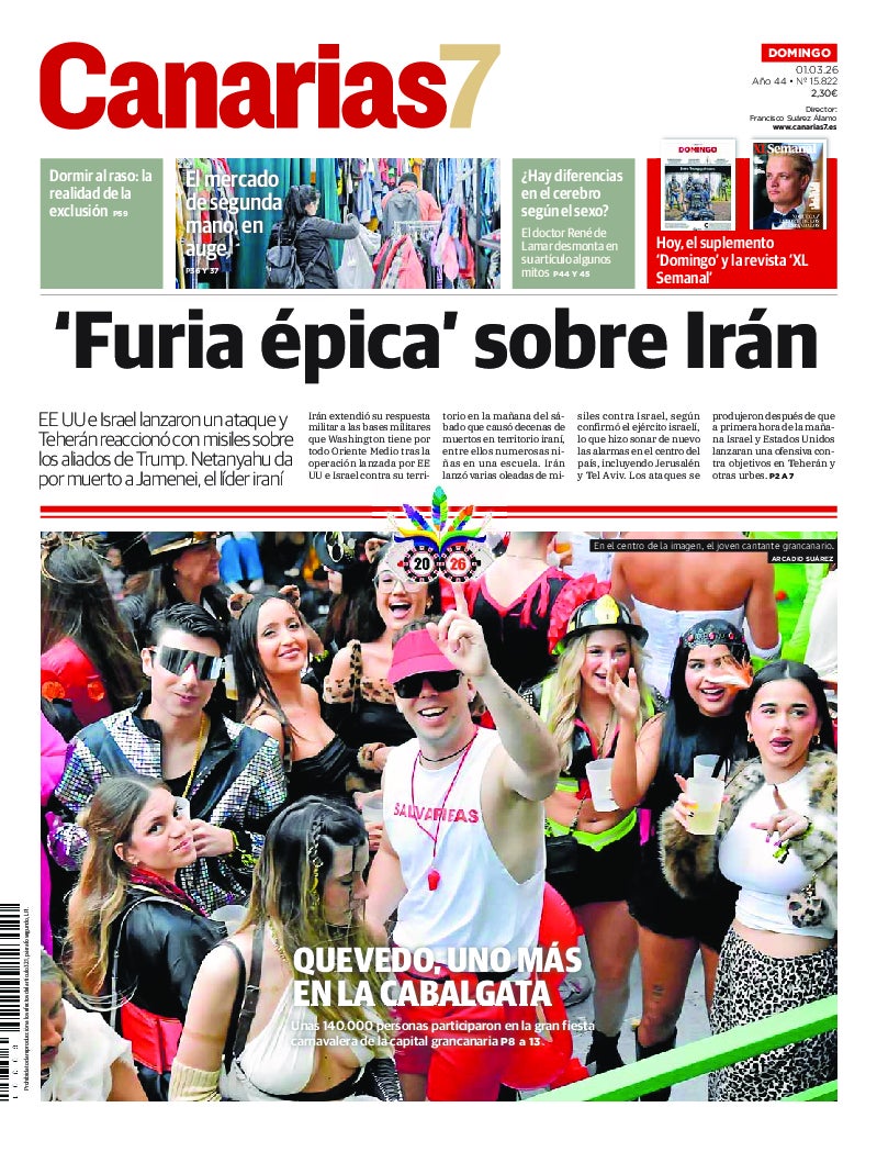 Portada Canarias7 01-03-2026