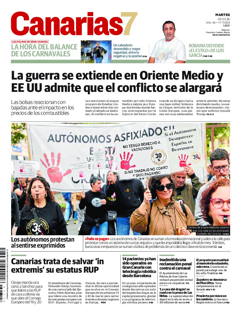 Portada Canarias7 03-03-2026