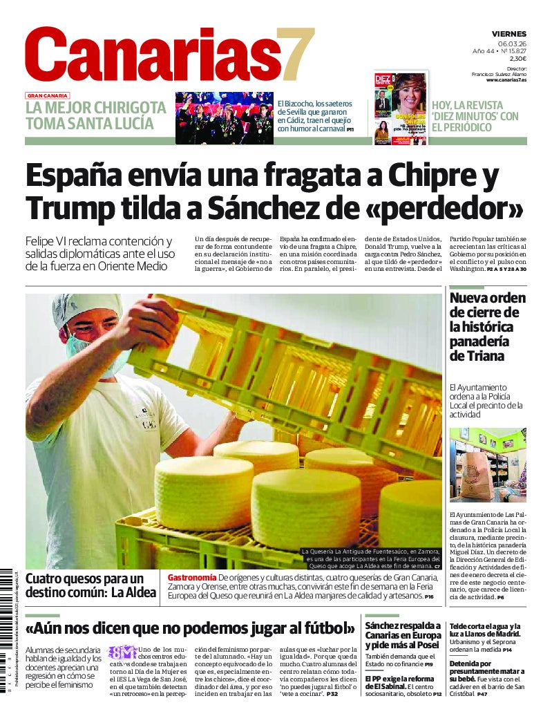 Portada Canarias7 06-03-2026
