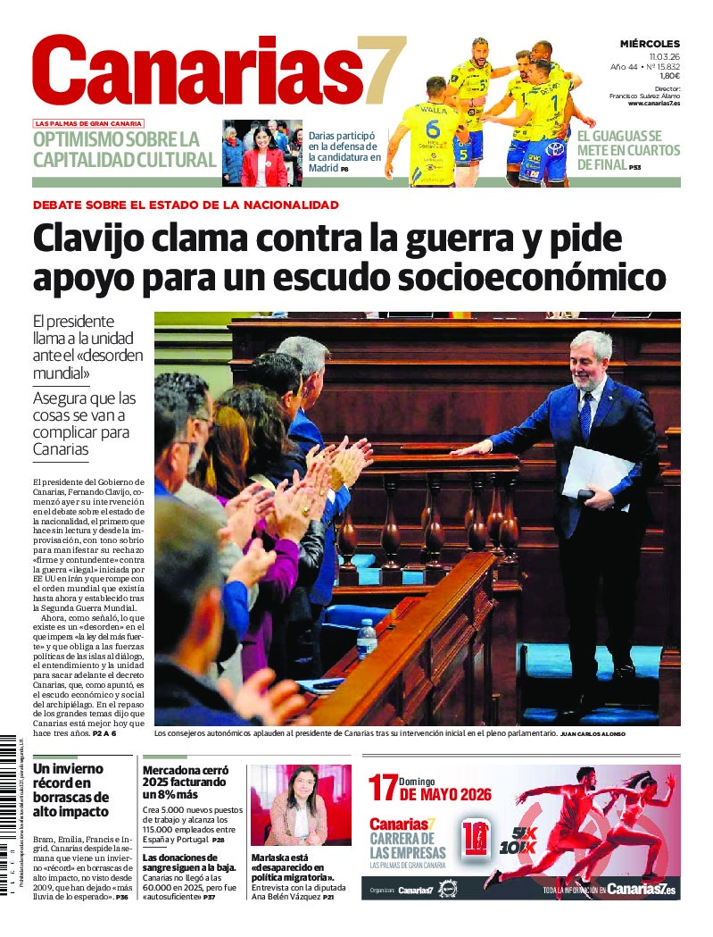 Portada Canarias7 11-03-2026