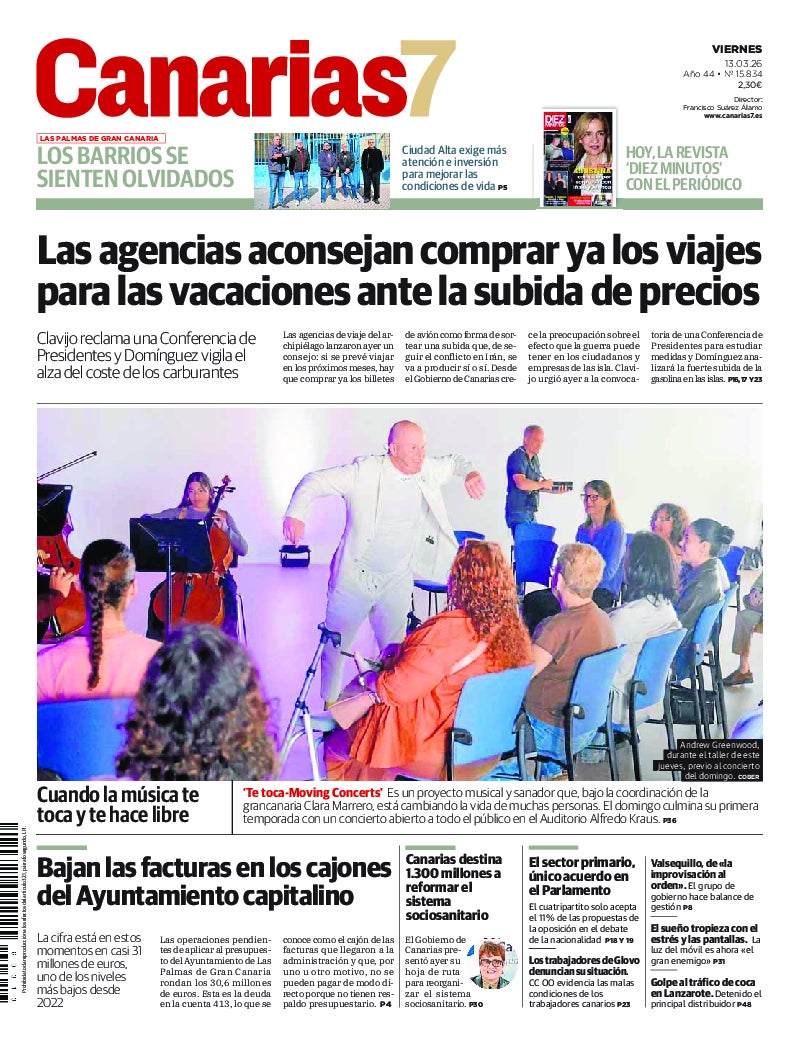Portada Canarias7 13-03-2026