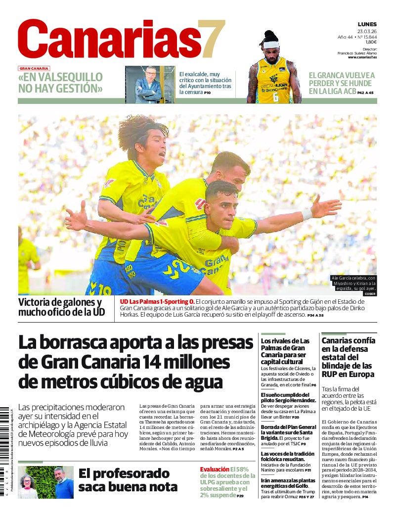 Portada Canarias7 23-03-2026