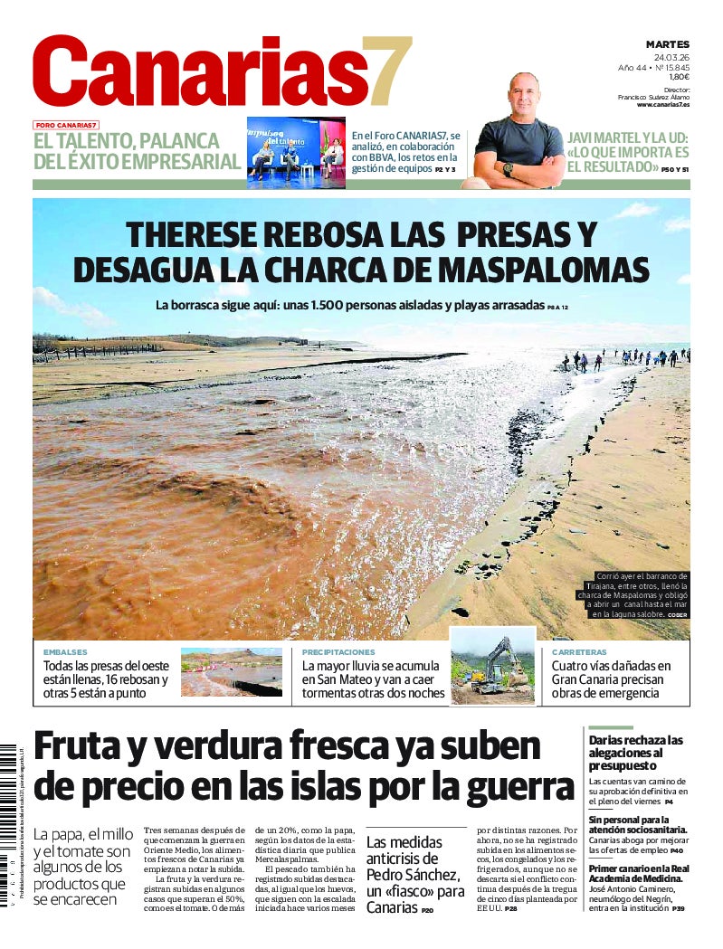 Portada Canarias7 24-03-2026