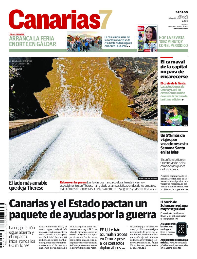 Portada Canarias7 28-03-2026