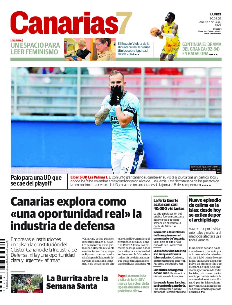 Portada Canarias7 30-03-2026