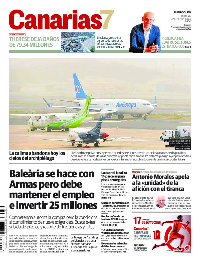 Portada Canarias7 01-04-2026