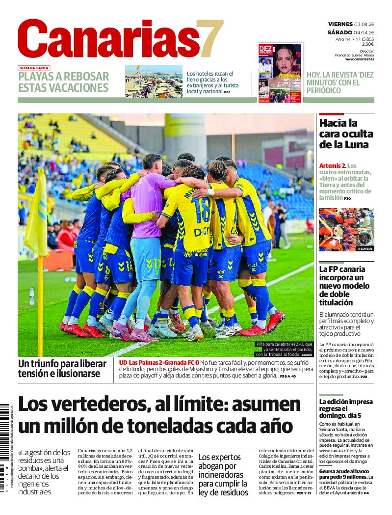 Portada Canarias7 03-04-2026