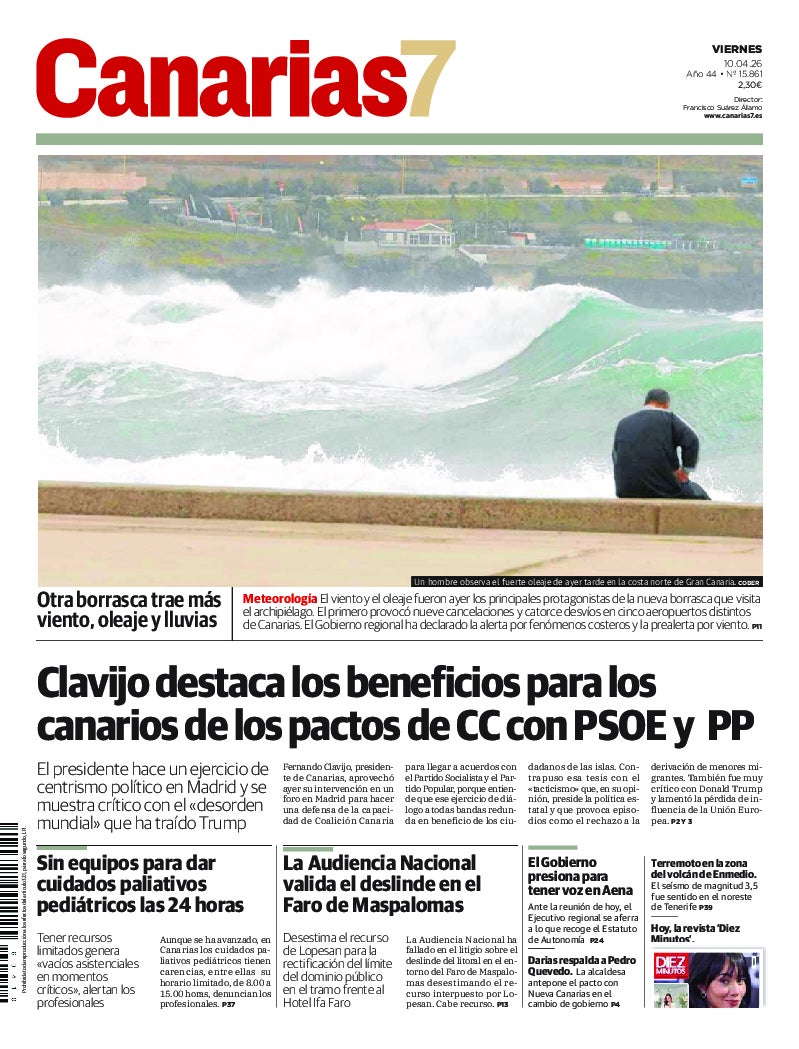 Portada Canarias7 10-04-2026