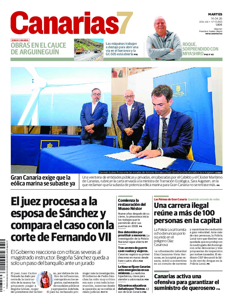 Portada Canarias7 14-04-2026