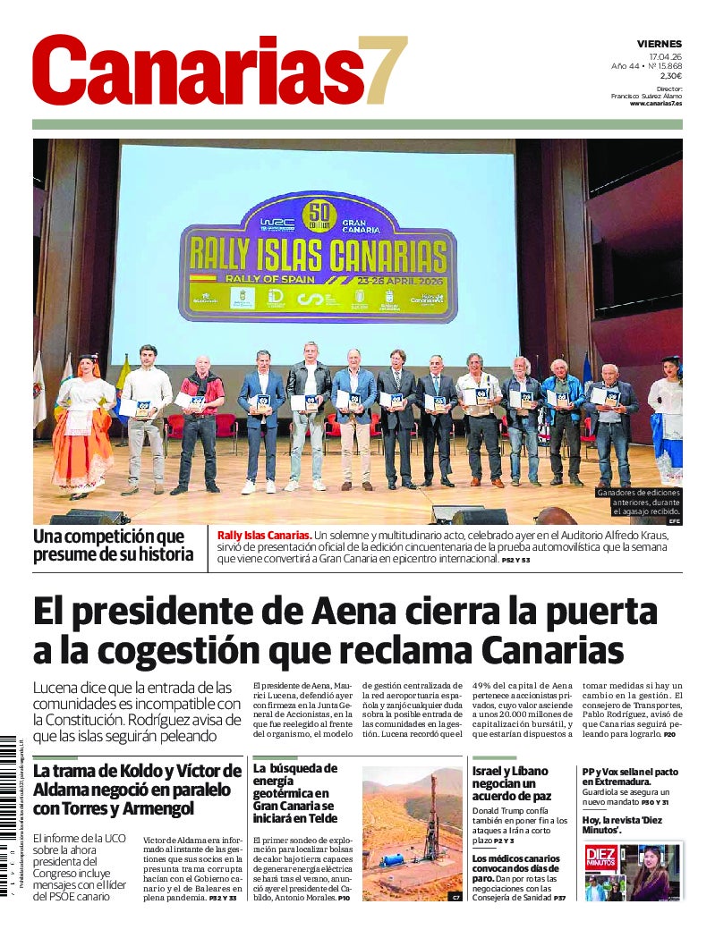 Portada Canarias7 17-04-2026