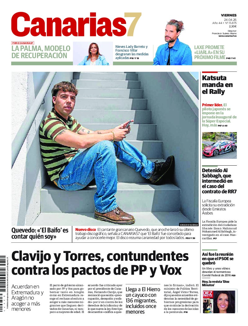 Portada Canarias7 24-04-2026