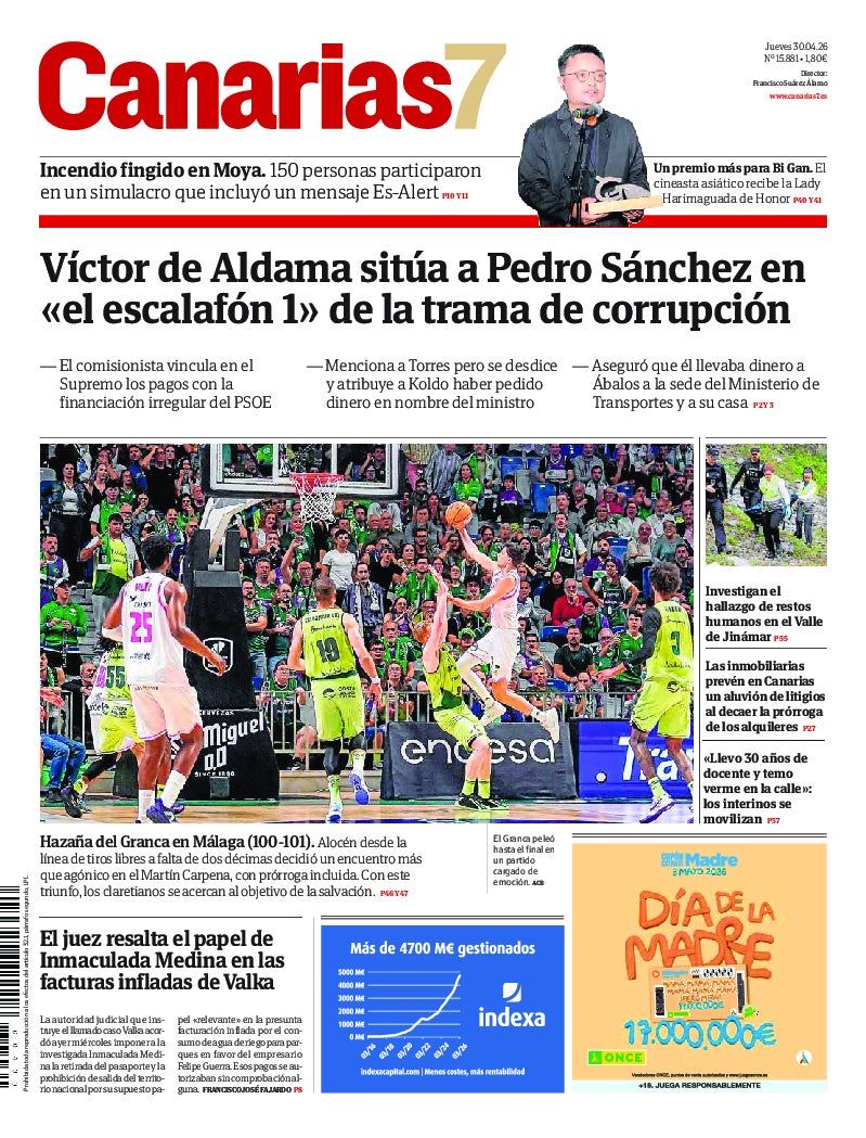 Portada Canarias7 30-04-2026