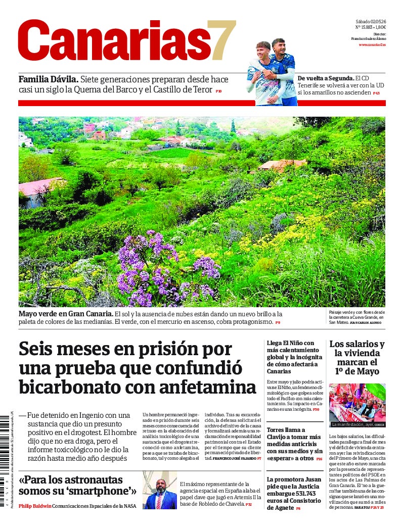 Portada Canarias7 02-05-2026