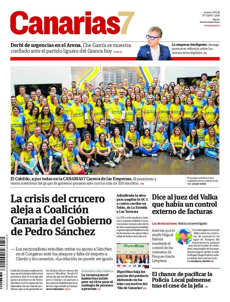 Portada Canarias7 14-05-2026
