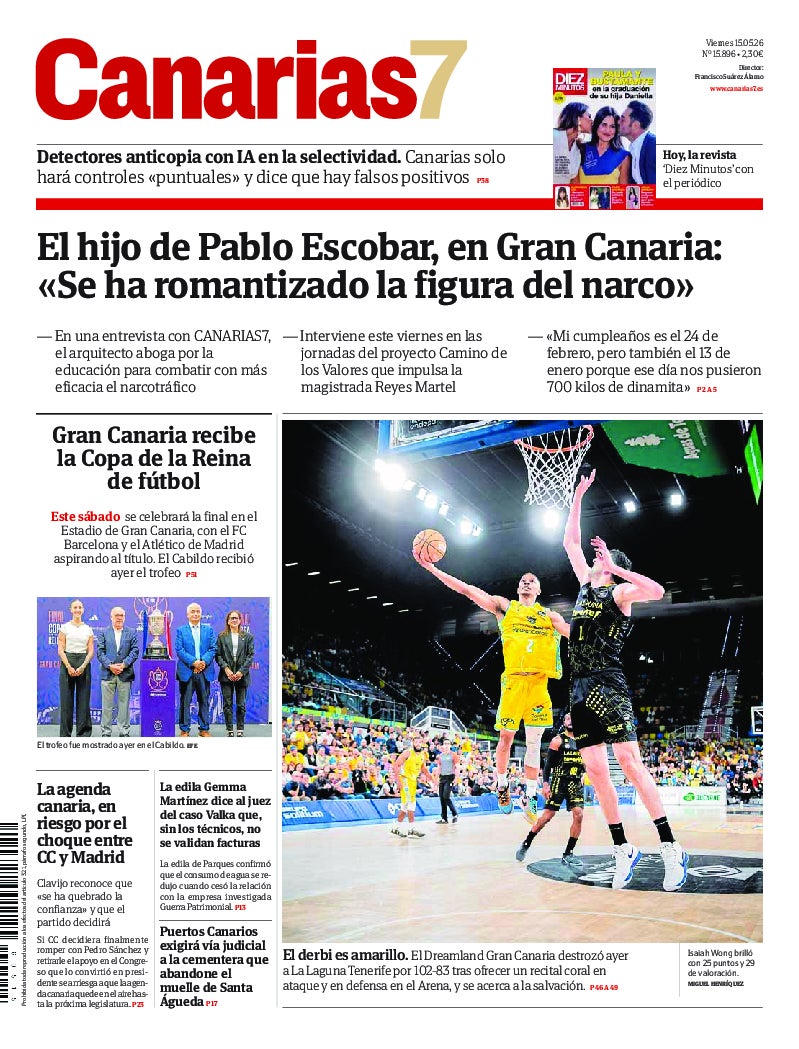 Portada Canarias7 15-05-2026