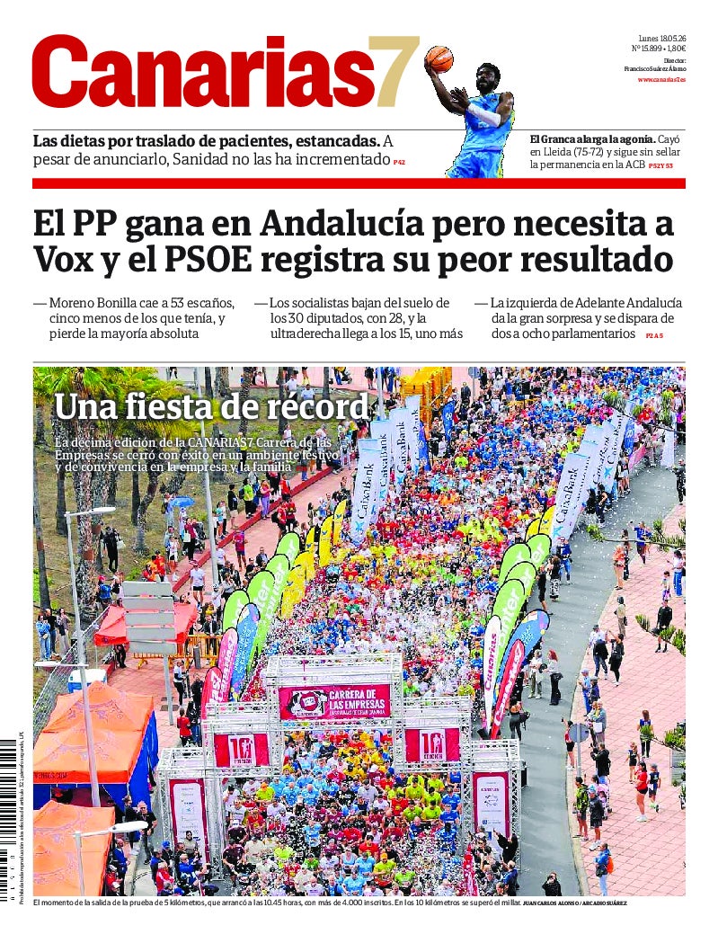 Portada Canarias7 18-05-2026