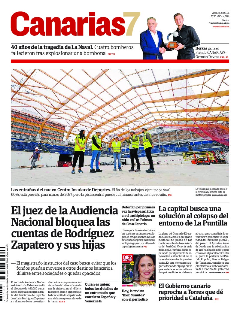 Portada Canarias7 22-05-2026