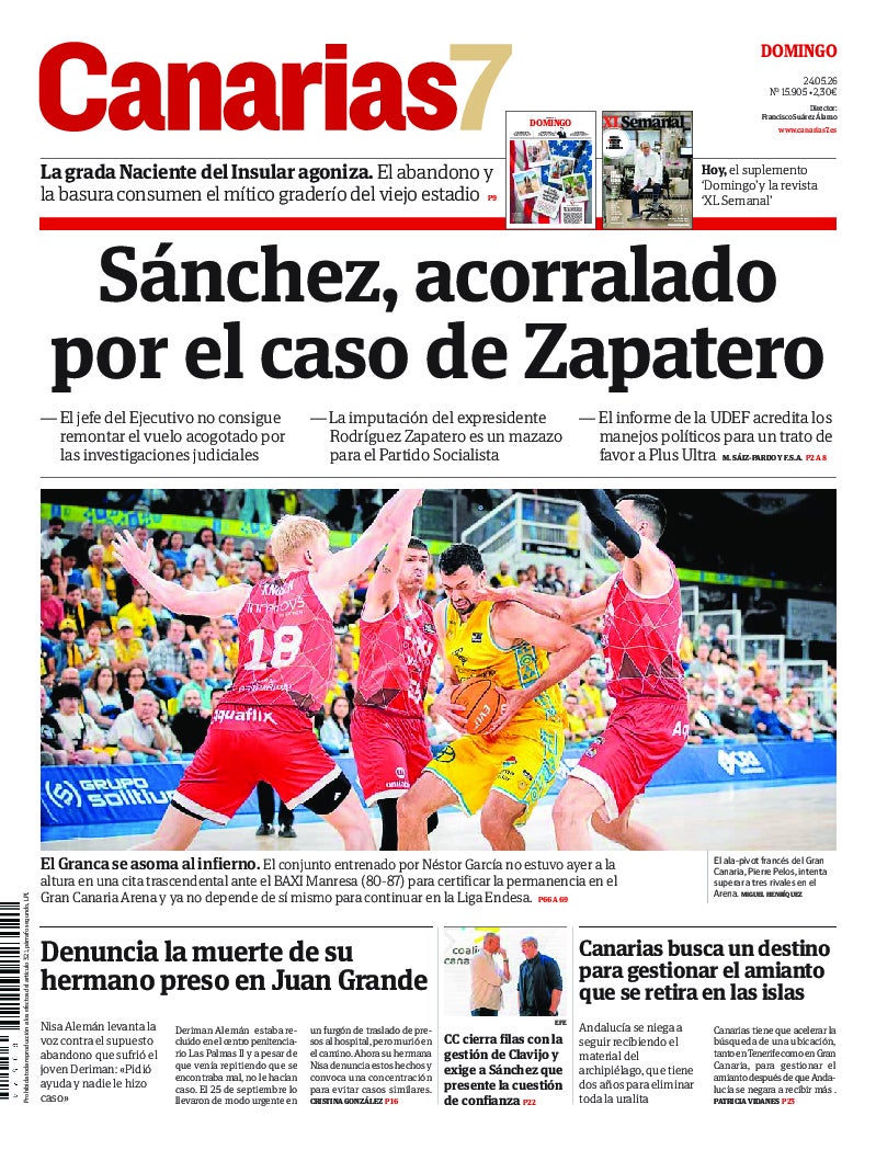 Portada Canarias7 24-05-2026
