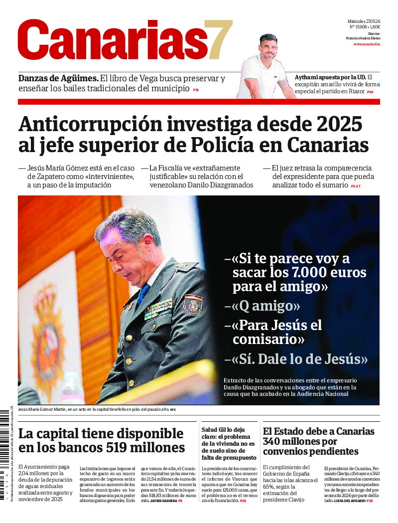 Portada Canarias7 27-05-2026
