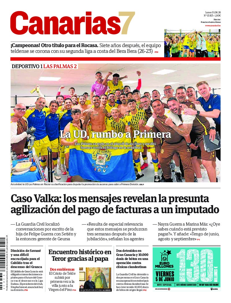Portada Canarias7 01-06-2026