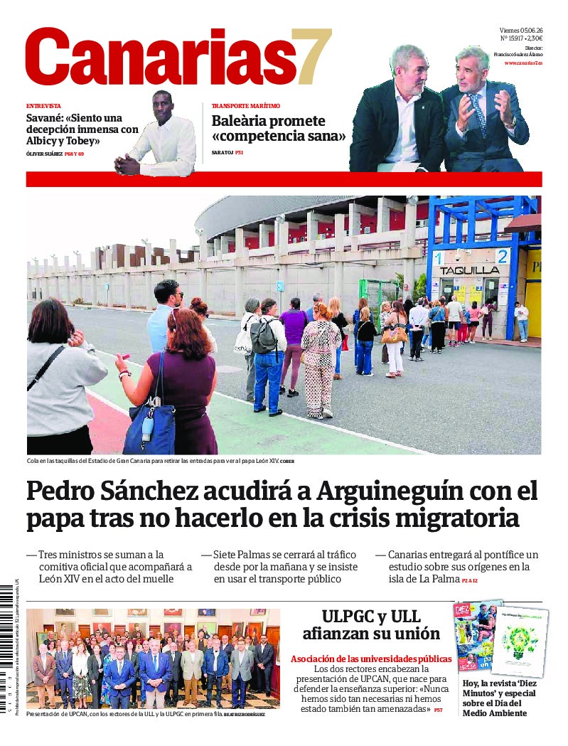 Portada Canarias7 05-06-2026
