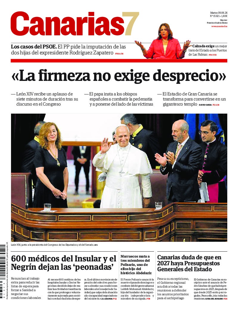 Portada Canarias7 09-06-2026