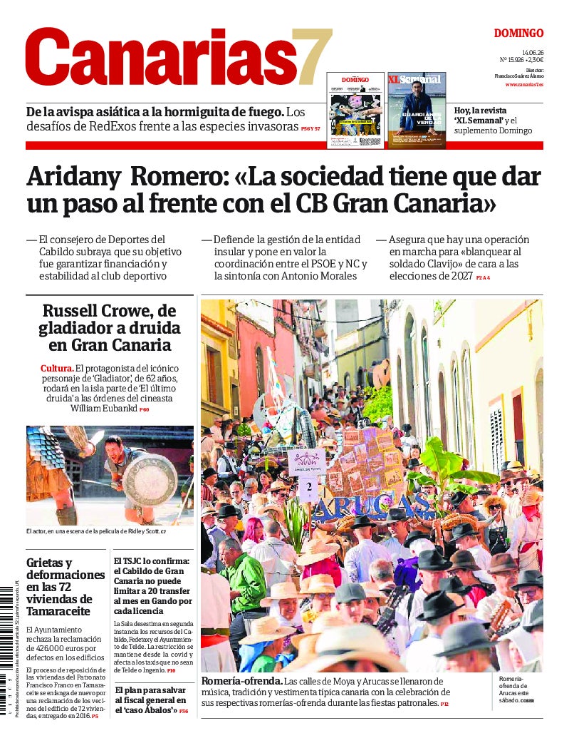 Portada Canarias7 14-06-2026