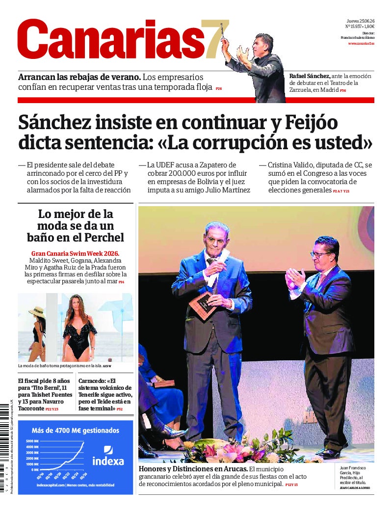 Portada Canarias7 25-06-2026