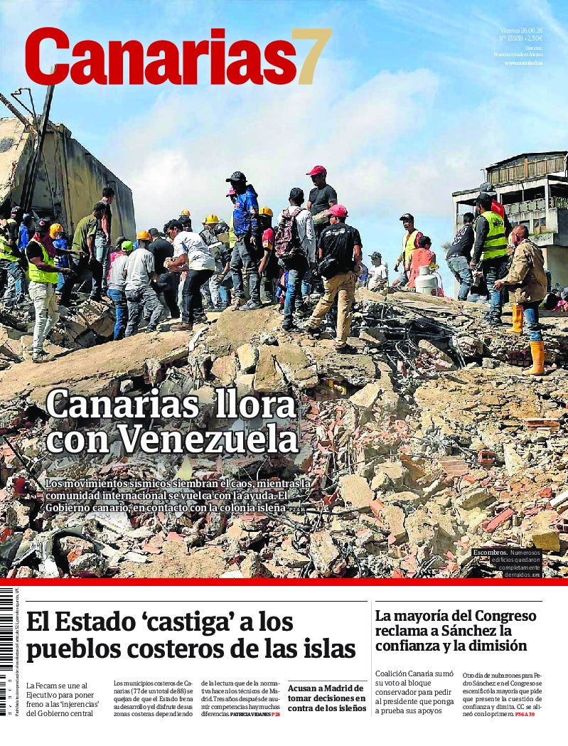 Portada Canarias7 26-06-2026