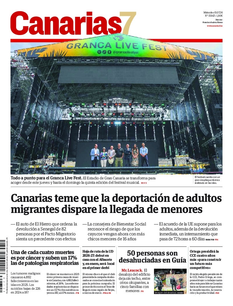 Portada Canarias7 01-07-2026