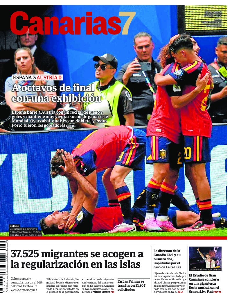 Portada Canarias7 03-07-2026