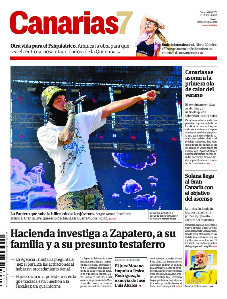 Portada Canarias7 04-07-2026