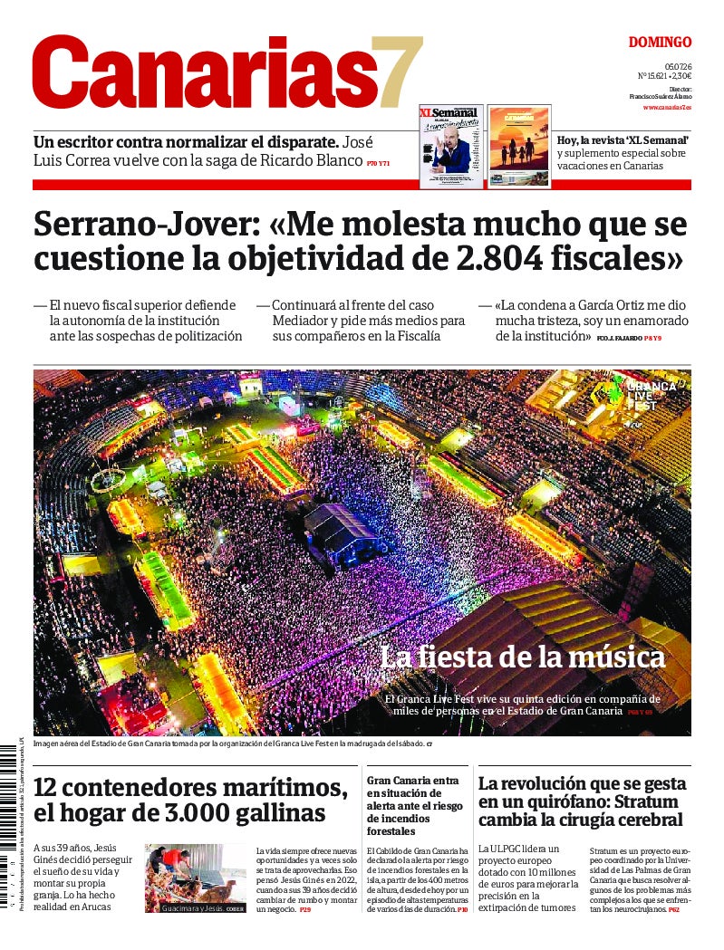 Portada Canarias7 05-07-2026