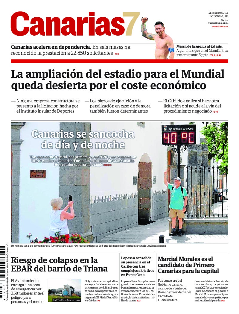 Portada Canarias7 08-07-2026