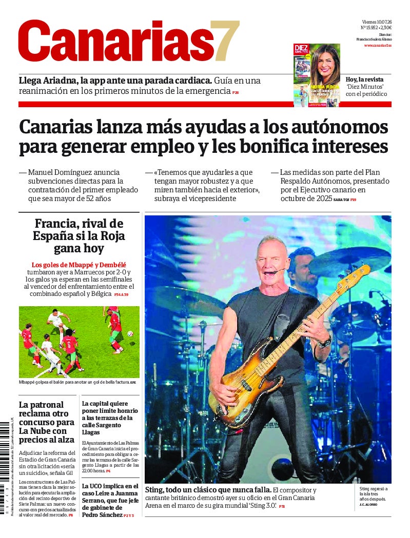 Portada Canarias7 10-07-2026