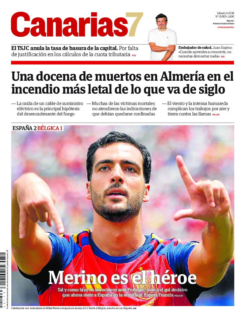 Portada Canarias7 11-07-2026