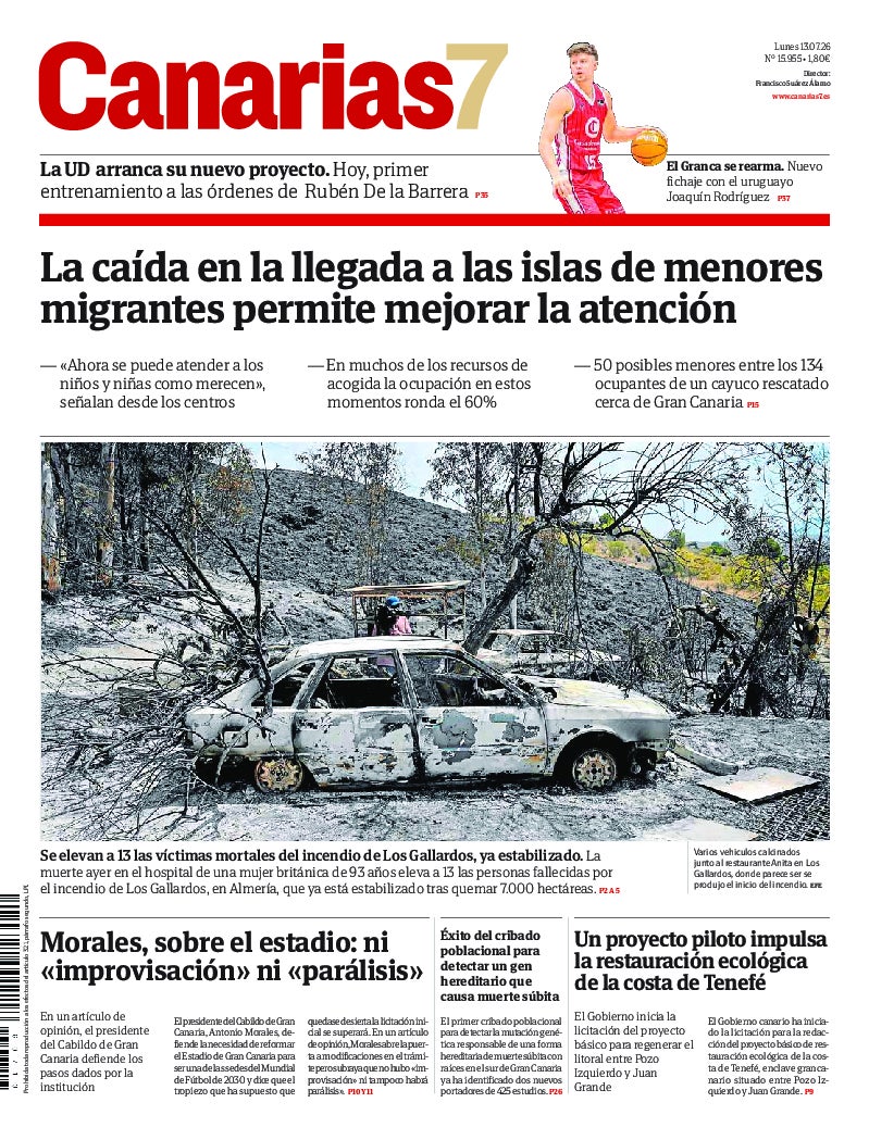 Portada Canarias7 13-07-2026