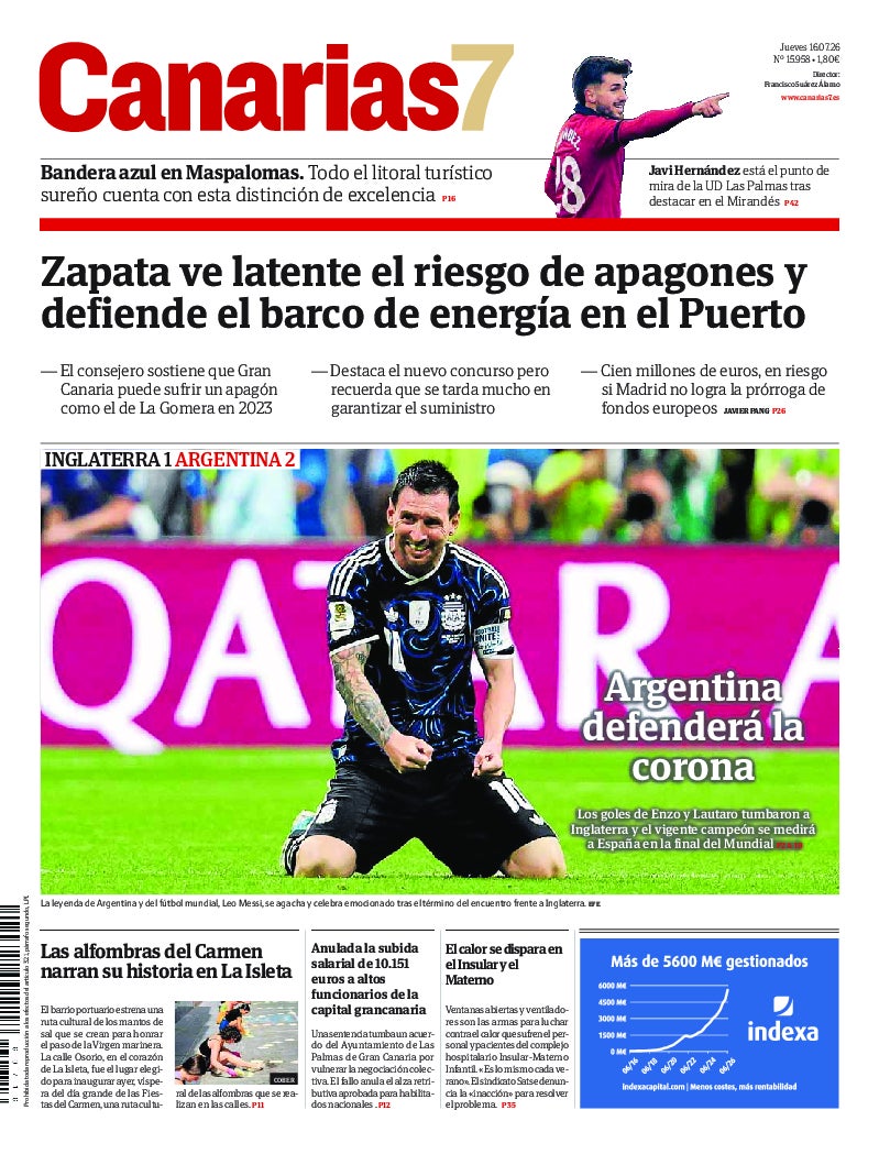 Portada Canarias7 16-07-2026